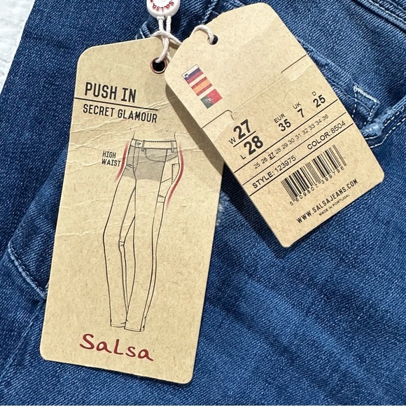 **NWT** Salsa Jeans - Push In Secret Glamour Jean - Picture 5 of 16